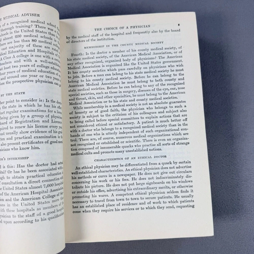 Morris Fishbein Modern Home Medical Adviser Hardcover 1949 Illustrated Medicine